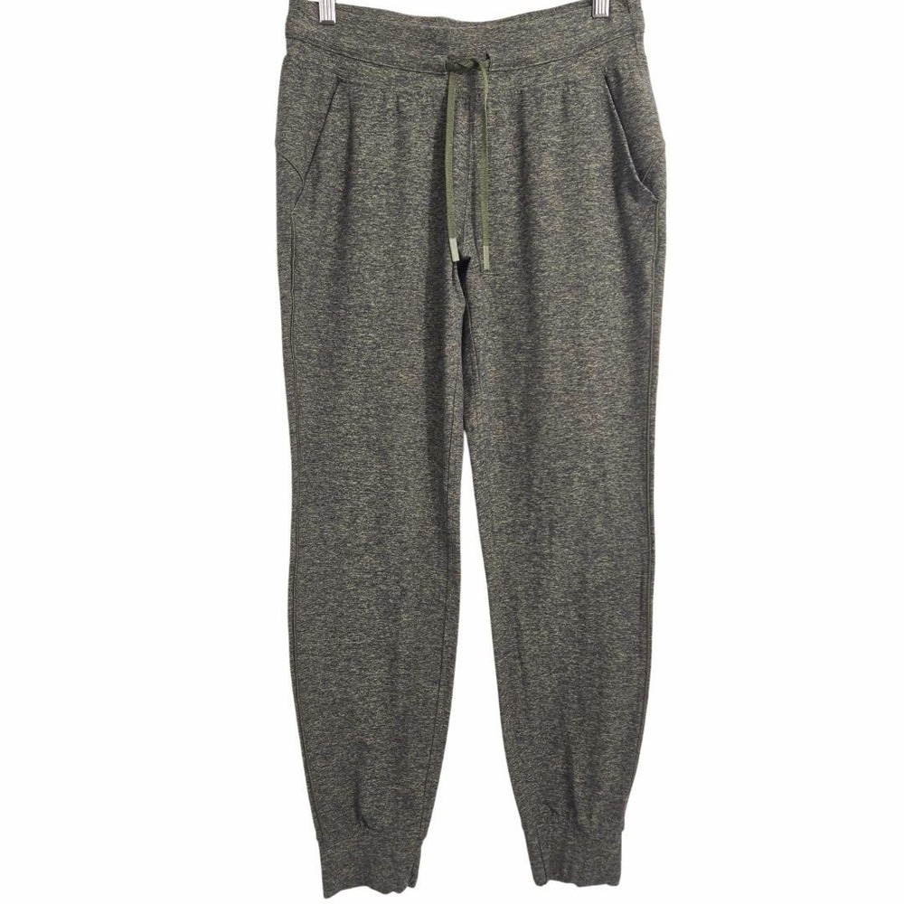 Lululemon Joggers‎ Sweatpants women's 8 Heather Green Drawstring